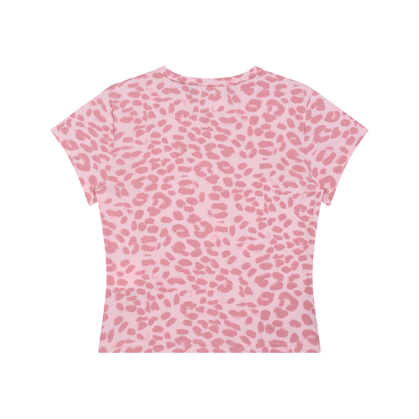 Women’s Leopard print E-MOTO SUPPLIERS cropped shirt