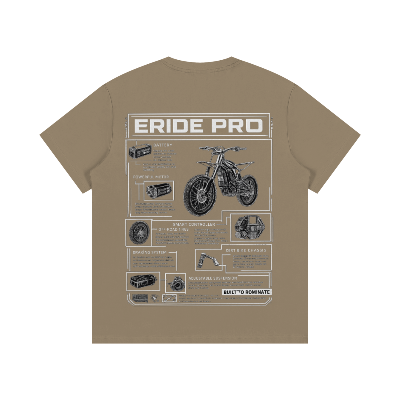 E-MOTO SUPPLIERS eride pro shirt