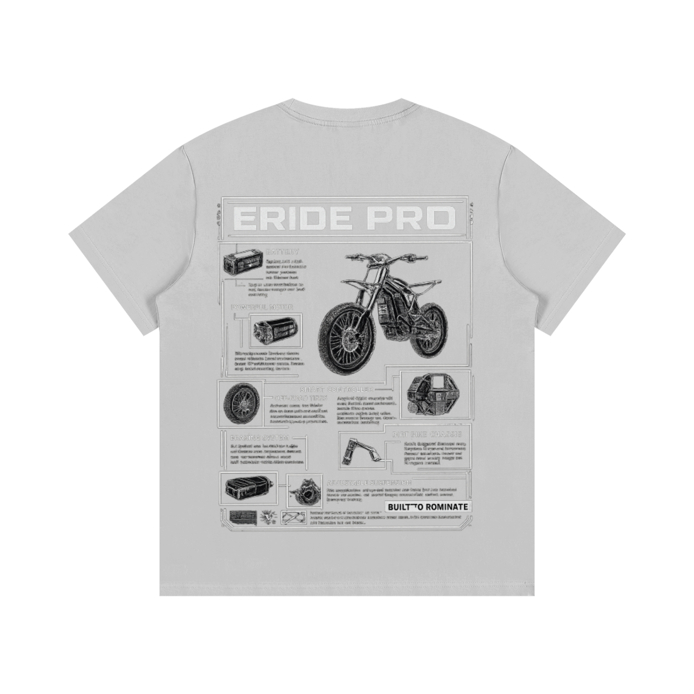 E-MOTO SUPPLIERS eride pro shirt