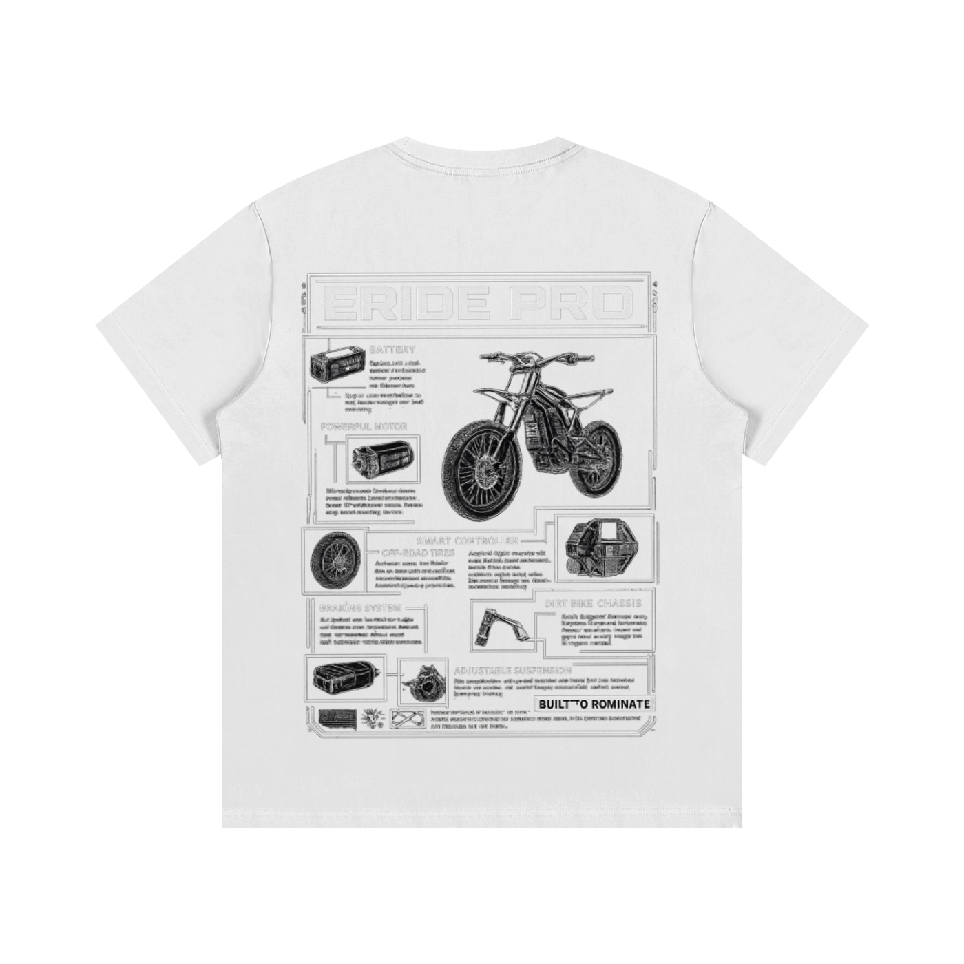 E-MOTO SUPPLIERS eride pro shirt
