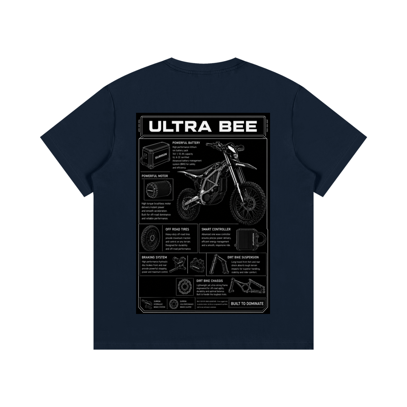 E-MOTO SUPPLIERS ultra bee shirt