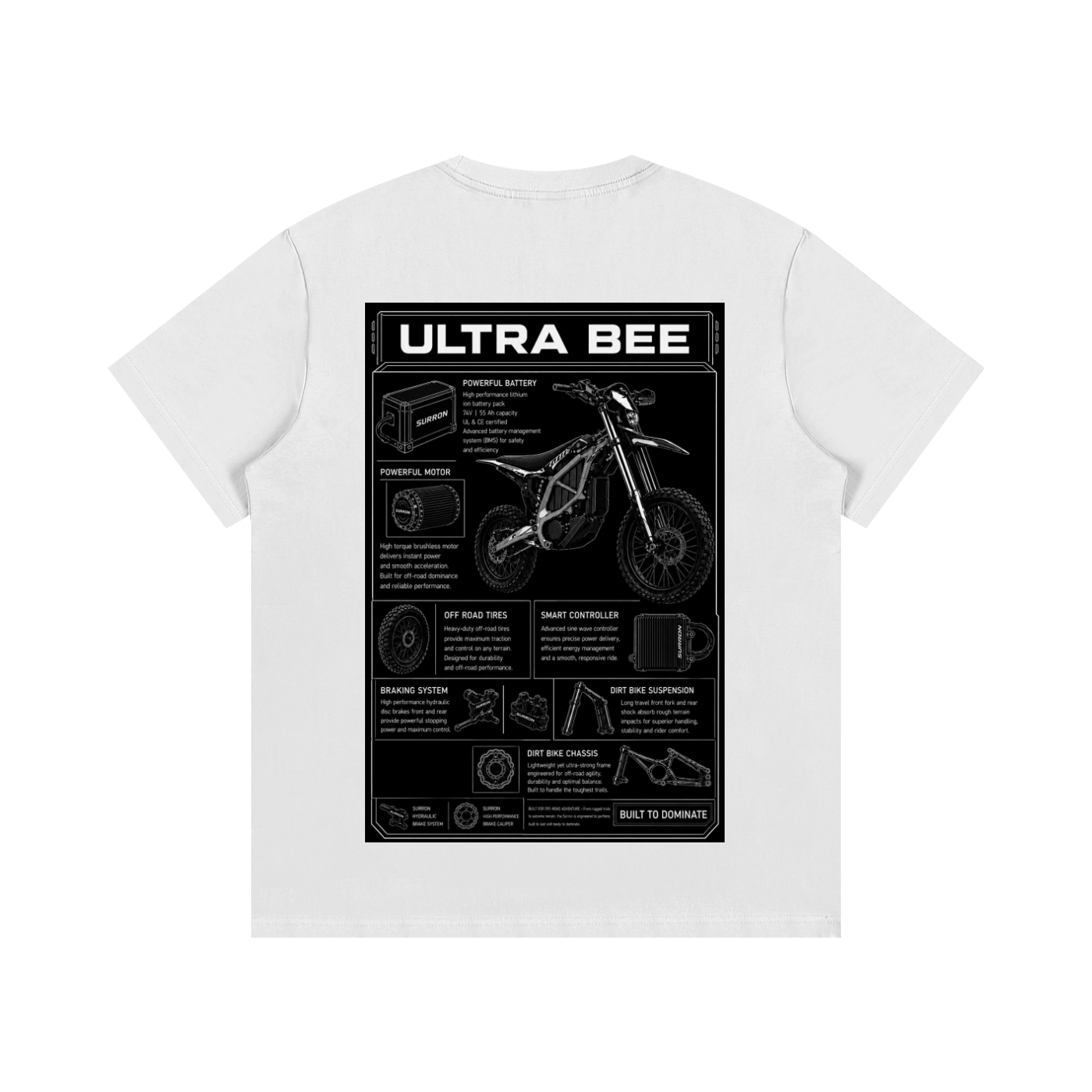 E-MOTO SUPPLIERS ultra bee shirt