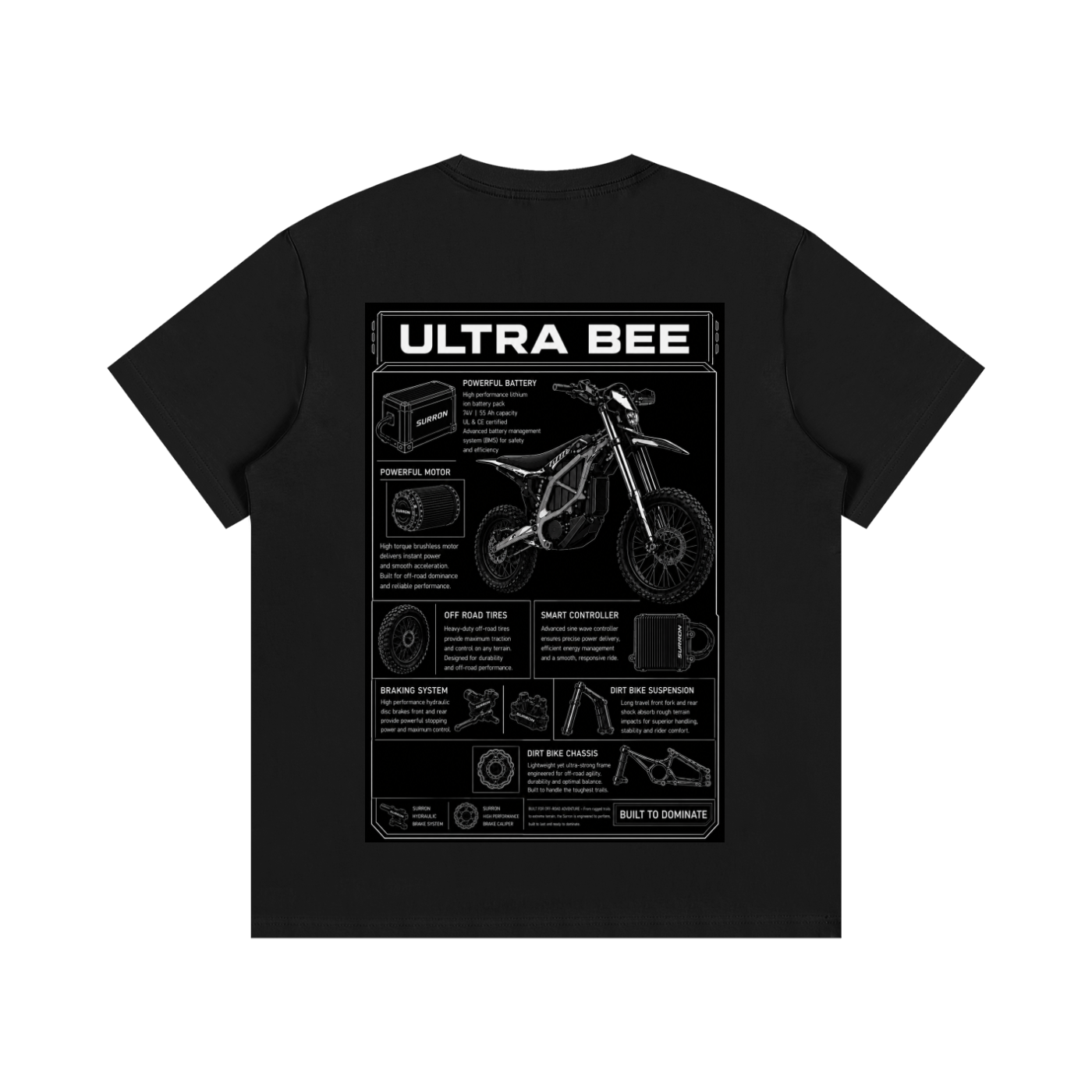 E-MOTO SUPPLIERS ultra bee shirt